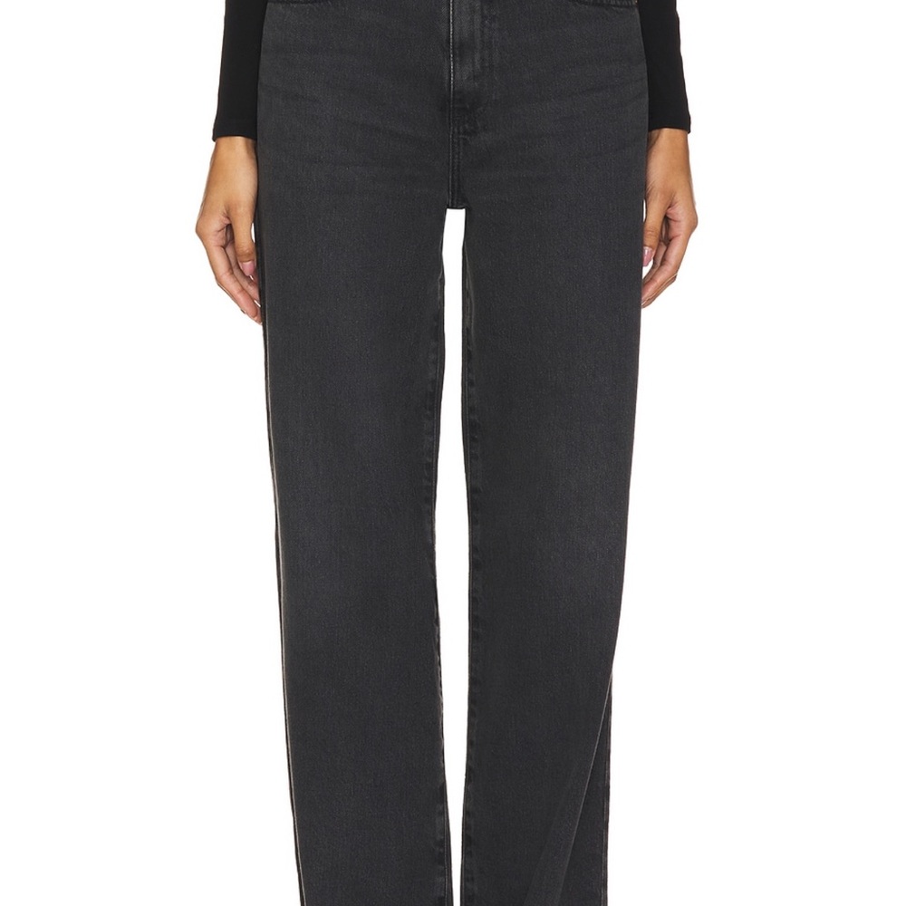 AG Kora Wide Leg Jeans in faded black